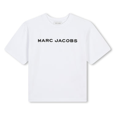 MARC JACOBS Playera unisex para niño y adolescente blanca